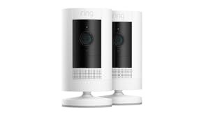Ring Stick Up Cam Battery 3rd Gen Security Camera -  2 Pack White