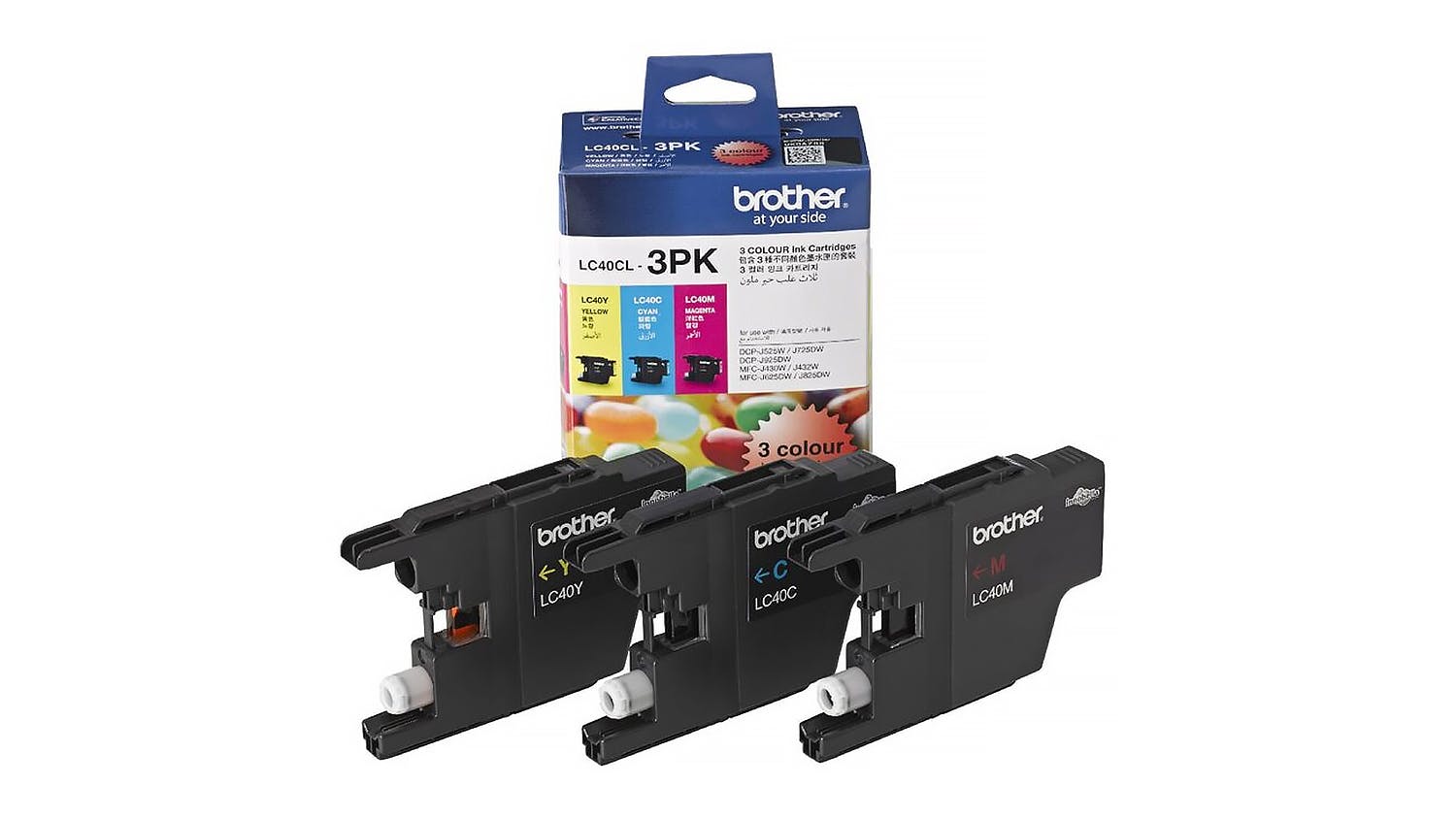 Brother LC40CL3PK Colour Ink Cartridge - 3 Pack