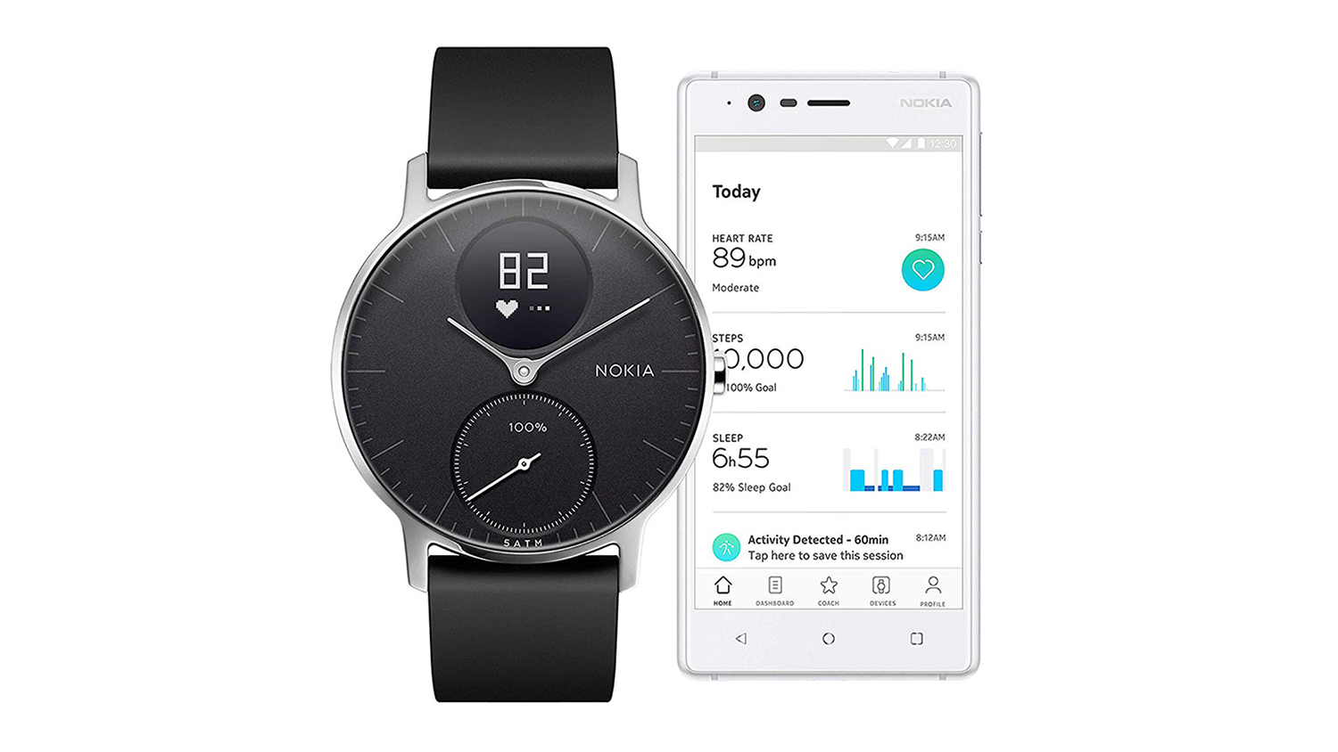 withings activite steel black
