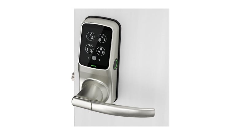 Lockly Secure Plus Latch Door Lock with Fingerprint Access - Satin Nickel