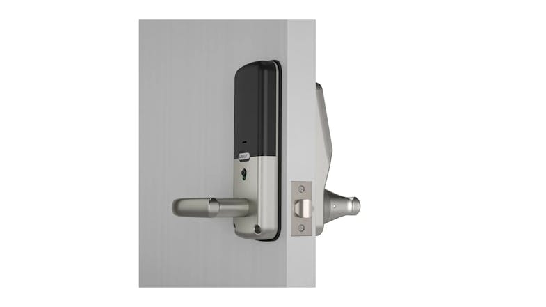 Lockly Secure Plus Latch Door Lock with Fingerprint Access - Satin Nickel