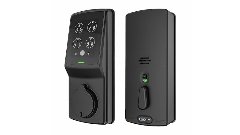 Lockly Secure Plus Deadbolt Door Lock with Fingerprint Access - Matt Black
