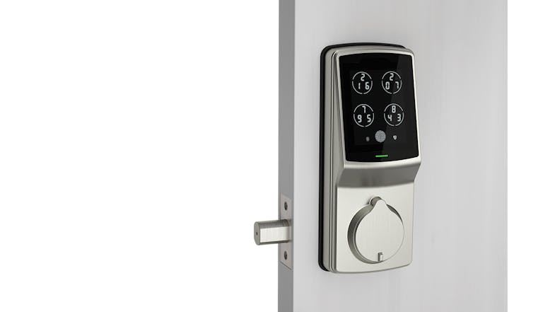 Lockly Secure Plus Deadbolt Door Lock with Fingerprint Access - Satin Nickel