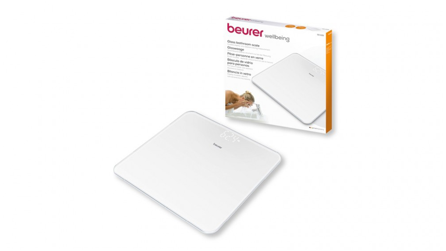 Beurer GS225 Digital Glass Scale Dot Matrix Display ...