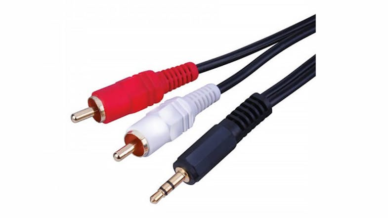 Monster 3.5mm Aux Stereo Plug To Dual RCA Cable - 1.5m