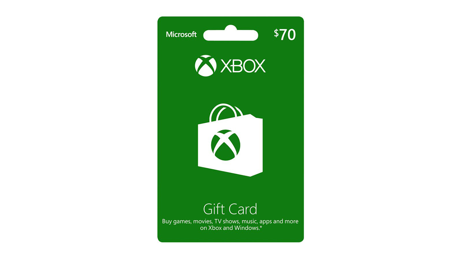 70 dollar sale xbox card