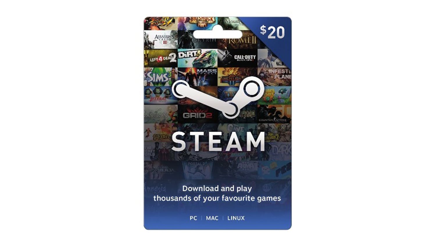 Steam Gift Card $20 | Harvey Norman New Zealand