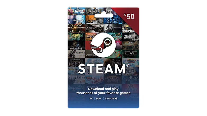 Steam Gift Card $50 | Harvey Norman New Zealand
