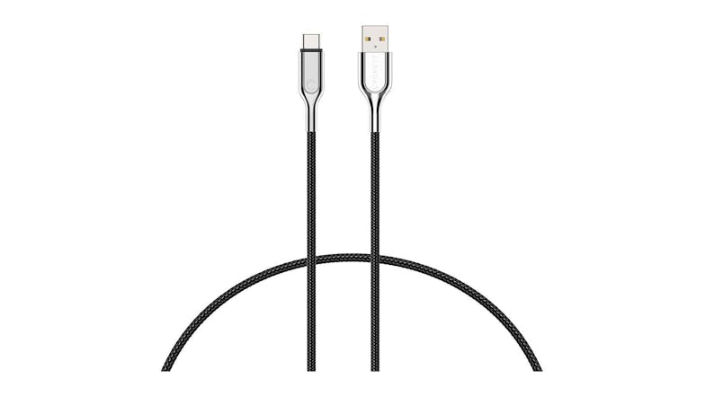 Cygnett Armored 3.1 USB-C to USB-A Cable 1m - Black
