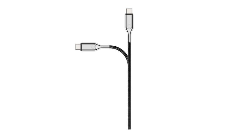 Cygnett Armored 3.1 USB-C to USB-A Cable 1m - Black