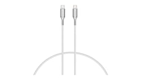 Cygnett Armoured 3.1 USB-C to USB-C Cable 1m - White
