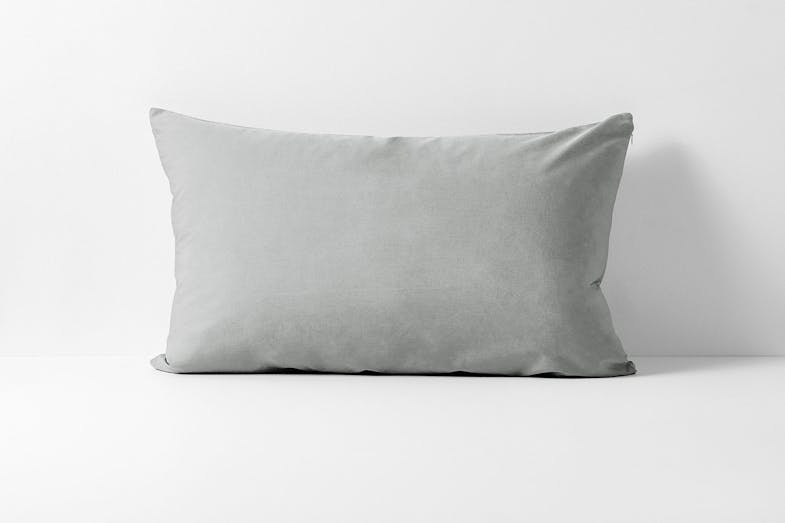 Vintage Organic Cotton Pebble Standard Pillowcase by Aura