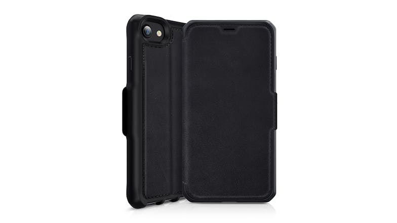 ITSKINS Hybrid Folio Case for iPhone SE (2nd Gen), 7/8 - Black