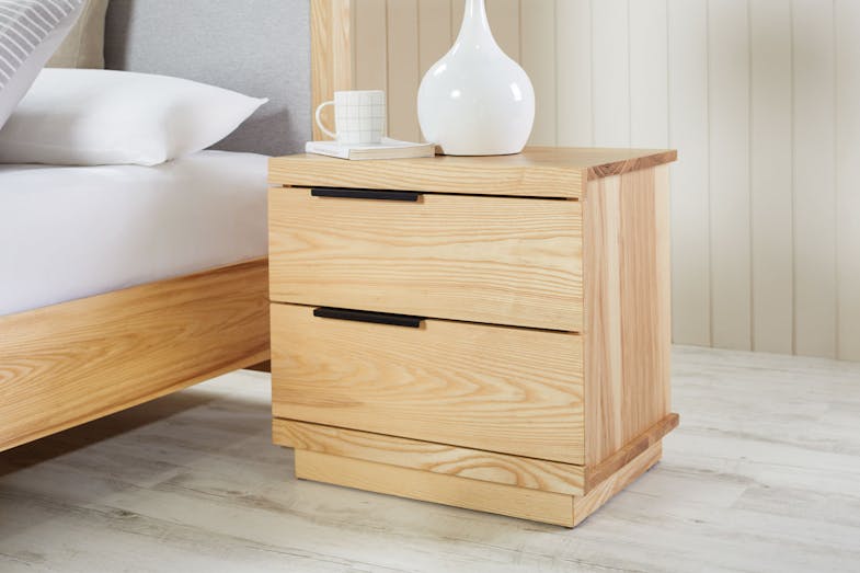 McKenzie 2 Drawer Bedside Table