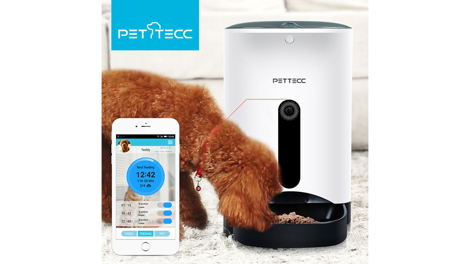 Pettecc Smart Pet Feeder Harvey Norman New Zealand