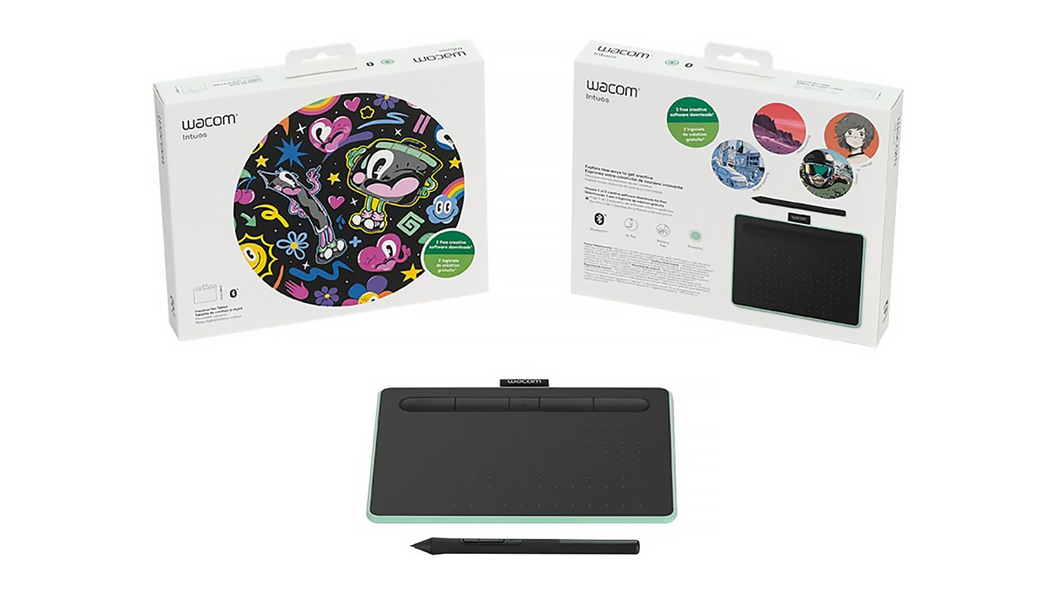 Intuos Bluetooth Graphic Tablet (Small) with 4K Pen Pistachio