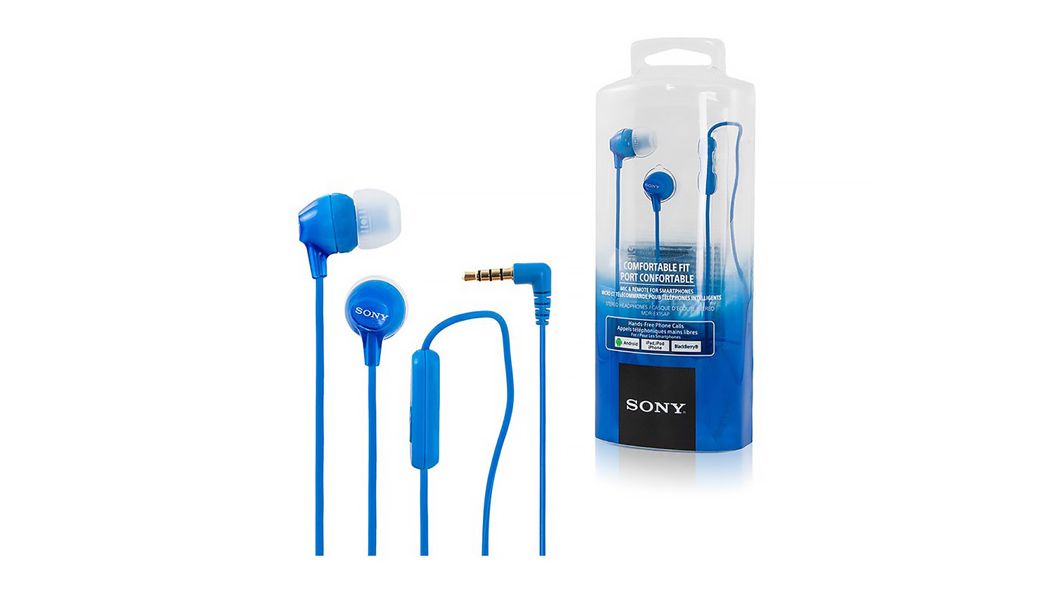 Sony EX15AP In-Ear Headphones - Blue