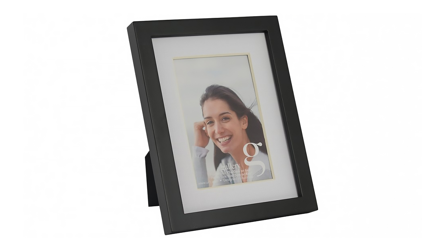 UR1 Gallery 6x8 Photo Frame with 4x6 Opening Black Harvey Norman