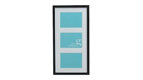 UR1 Gallery 10x20 Photo Frame with 3 5x7 Openings - Black
