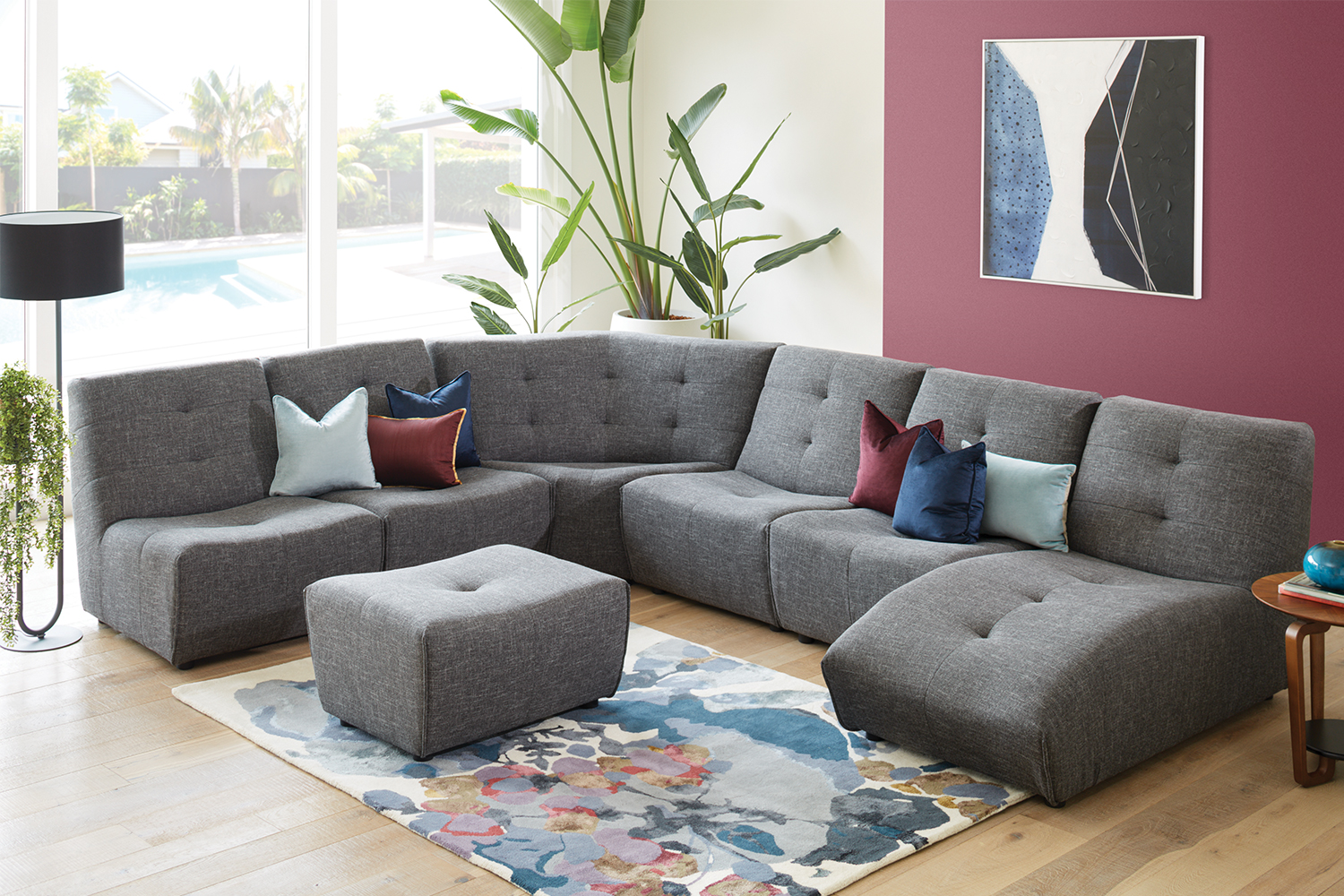 6 seat modular sofa