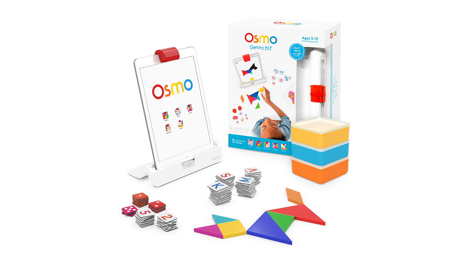Made for iPad Ages 5-12 Years  New Open Box some damage 2 box Osmo Genius Kit 