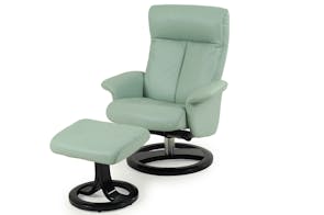 Geneva Chair and Footstool by Debonaire Furniture