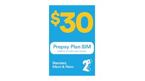 2degrees $30 Monthly Prepay Plan Sim