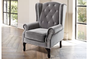 Marchello Wing Chair by Nero Furniture - Silver