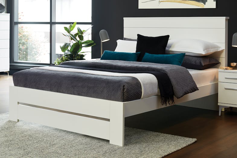 Aza King Bed Frame - White