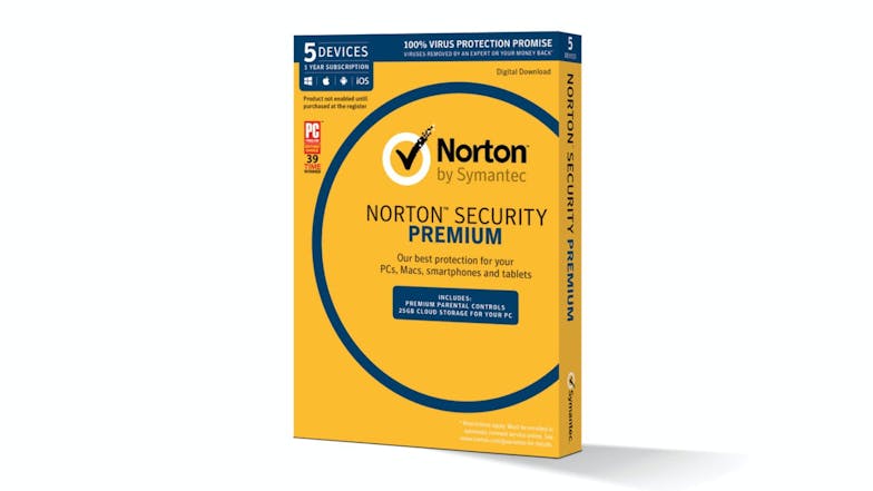 Norton Security Premium - 1 User 5 Devices 12 Months