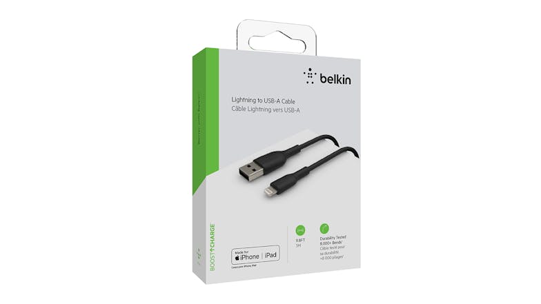 Belkin BOOST CHARGE Lightning to USB-A Cable 3m - Black