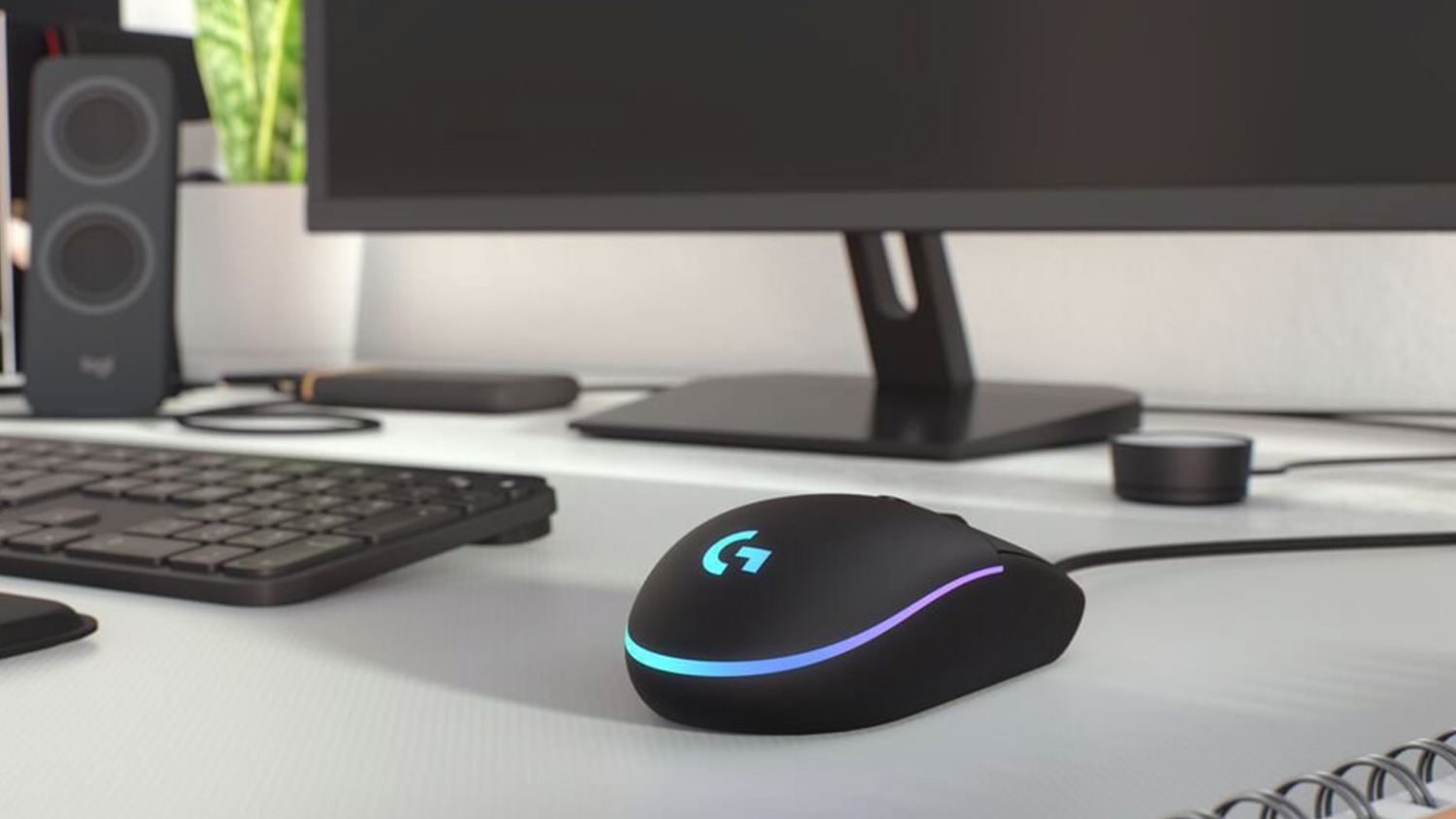 Logitech G203 LightSync Wired Gaming Mouse - Black