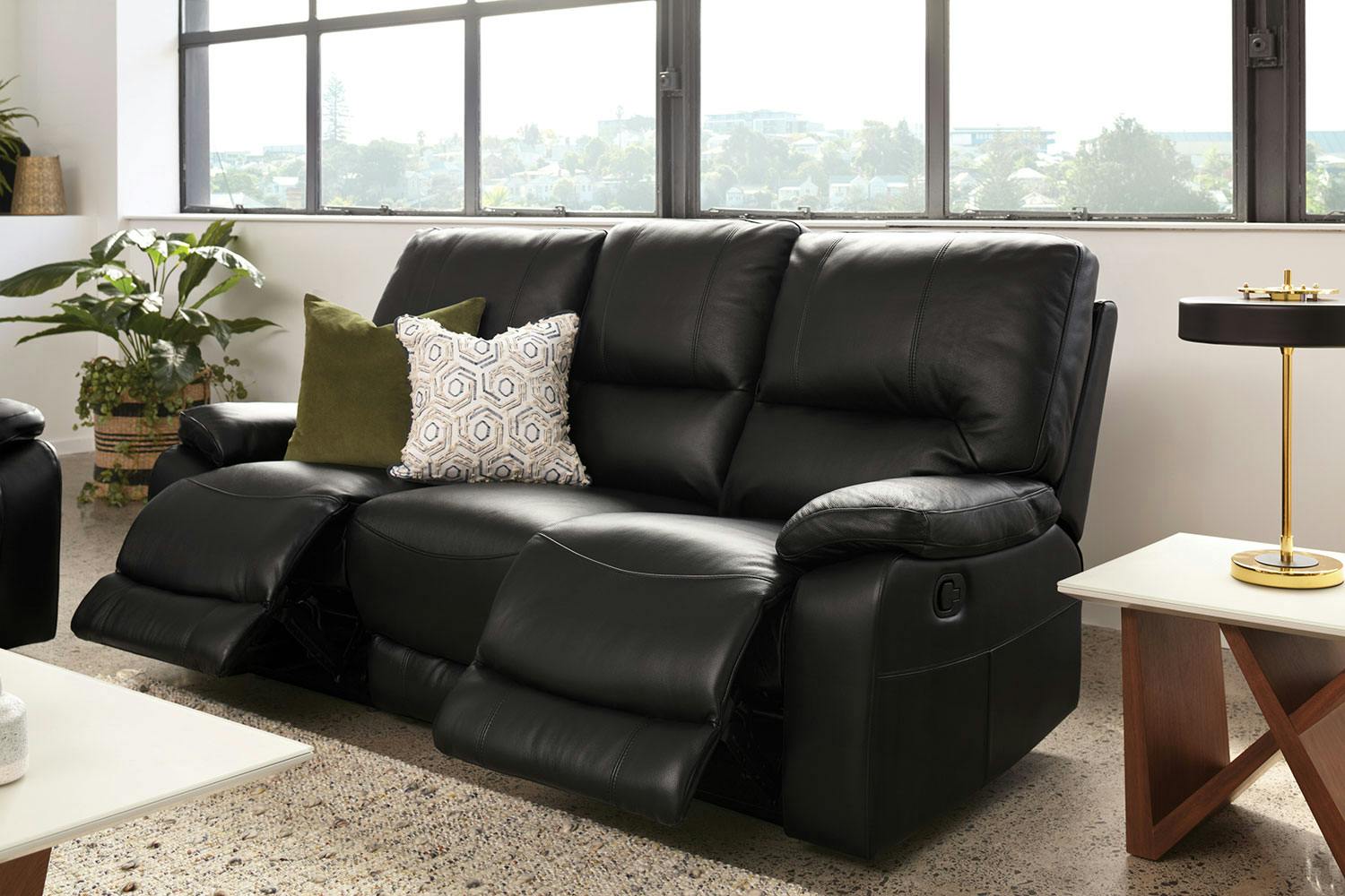 Waterford 3 Seater Leather Recliner Sofa