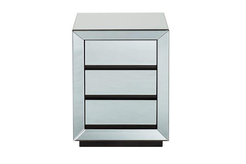 Luma Smoked Mirrored Bedside Table