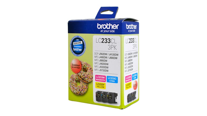 Brother LC233CL3PK Colour Ink Cartridge - 3 Pack