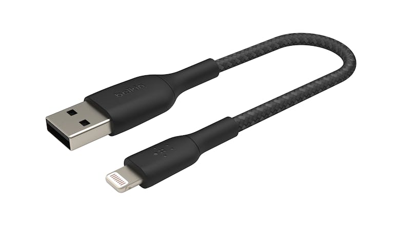 Belkin Boost Up Charge Lightning to USB-A Braided Cable 15cm - Black