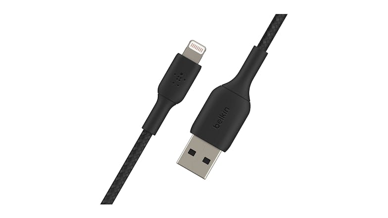 Belkin Boost Up Charge Lightning to USB-A Braided Cable 15cm - Black