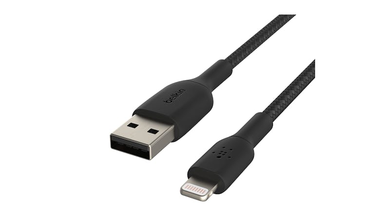 Belkin Boost Up Charge Lightning to USB-A Braided Cable 1m - Black