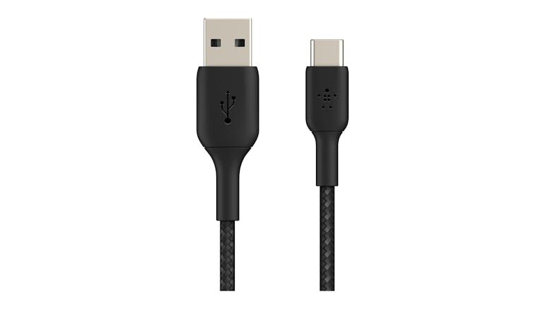 Belkin Boost Up Charge USB-A to USB-C Braided Cable 15cm - Black