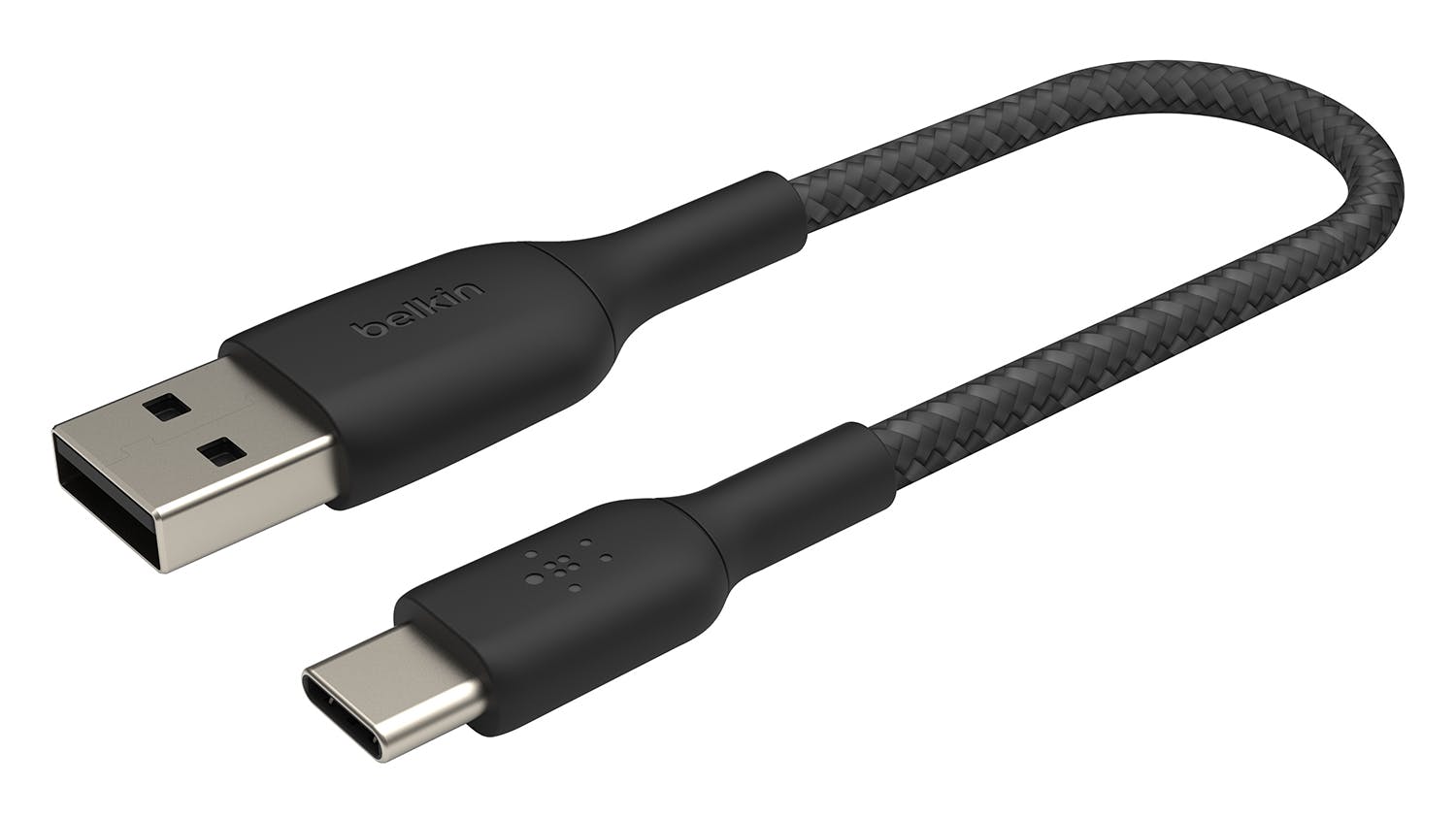 Belkin Boost Up Charge USB-A to USB-C Braided Cable 15cm - Black