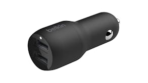 Belkin Boost Up Charge Dual USB-A Car Charger 24W + Lightning to USB-A Cable