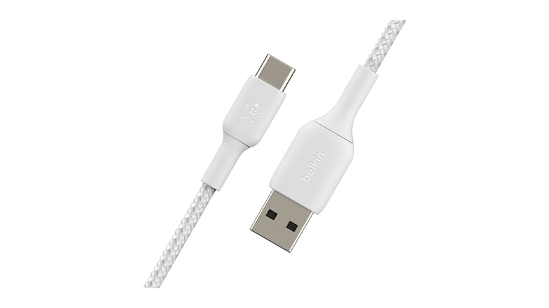 Belkin Boost Up Charge USB-A to USB-C Braided Cable 1m - White