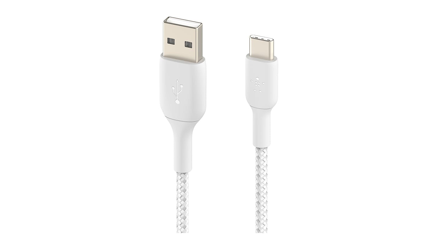 Belkin Boost Up Charge USB-A to USB-C Braided Cable 2m - White