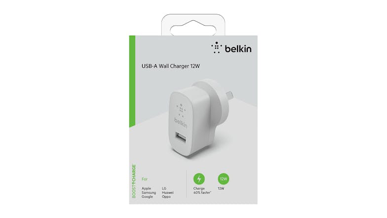 Belkin Boost Up Charge USB-A Single Port 12W USB-A Wall Charger