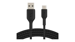 Belkin Boost Up Charge USB-C to USB-A Braided Cable 1m - Black