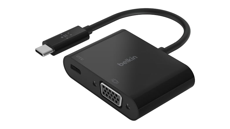 Belkin USB-C to VGA + Charge Adapter - Black