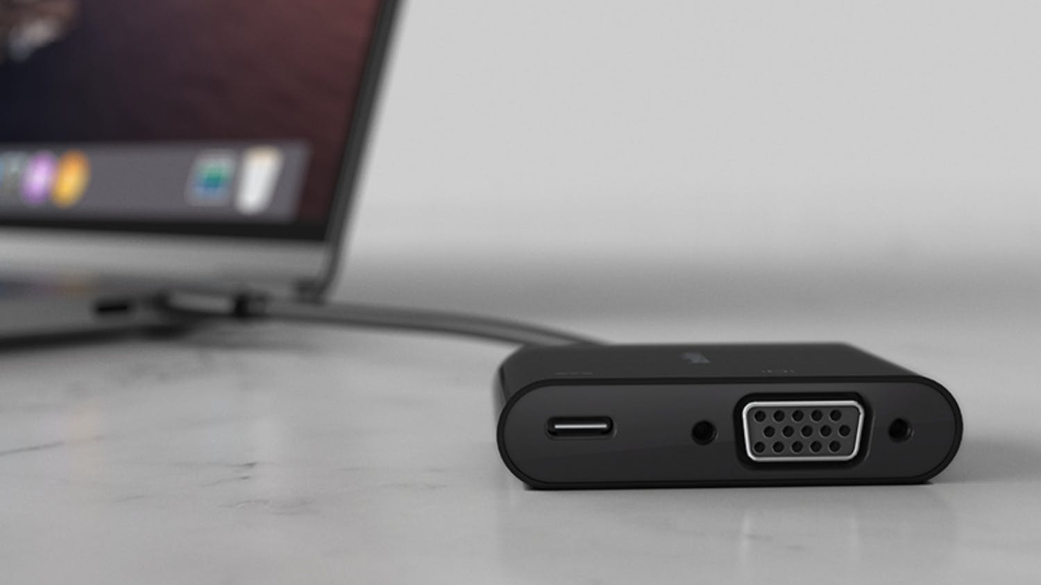 Belkin USB-C to VGA + Charge Adapter - Black