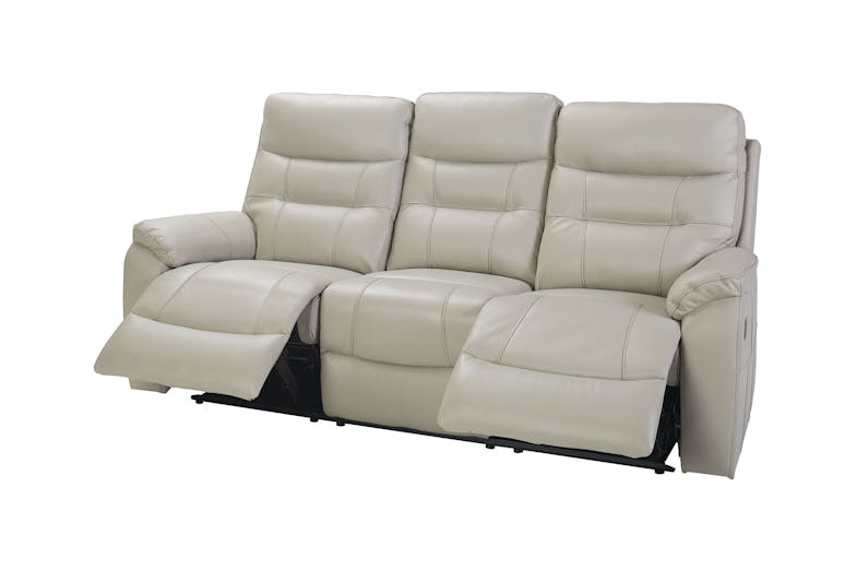 Remington 3 Seater Leather Recliner Sofa
