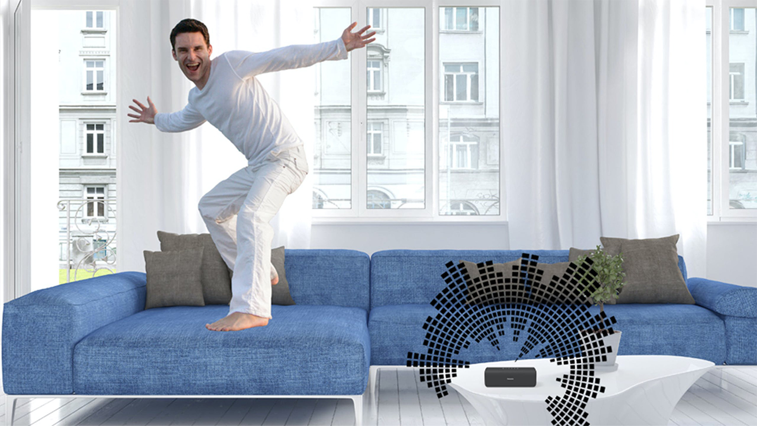 Panasonic NA07 Portable Bluetooth Speaker - Grey