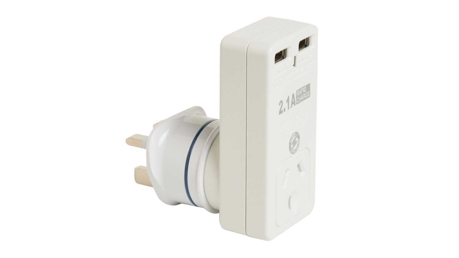 Korjo 2x USB + Removeable Power Adapter for UK